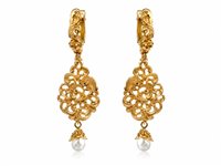 Pendientes Maria e Luisa Jewels Mujer Perle  in Plata Perla OA0091